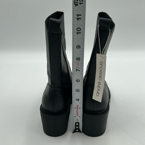 2118- André Assous Leather Ankle Boots Water Resistant Size 9.5 NWT - Picture 5 of 11